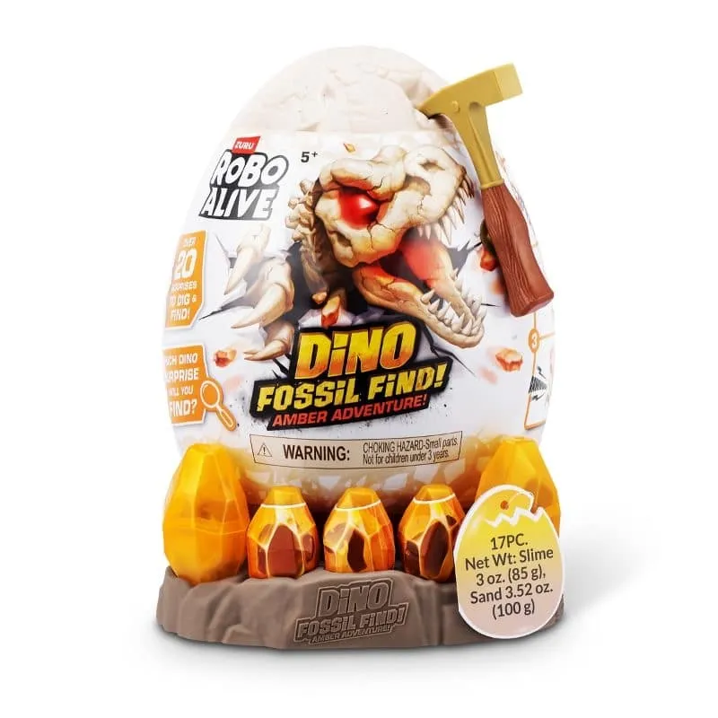 Zuru Robo Alive Dino Fossil Amber Adventure