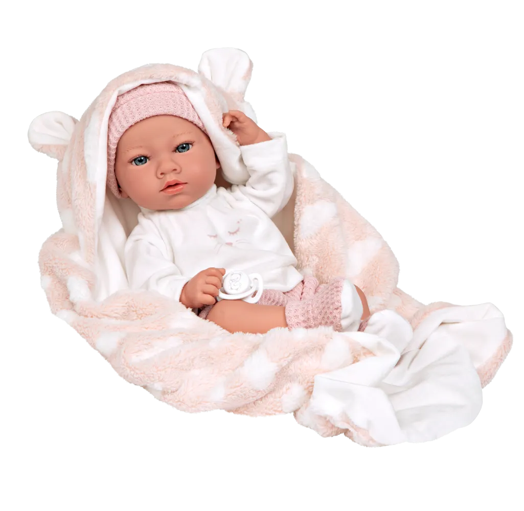 Aria Dolls Elegance Aria Pink Weighted Doll with Blanket