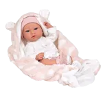 Aria Dolls Elegance Aria Pink Weighted Doll with Blanket