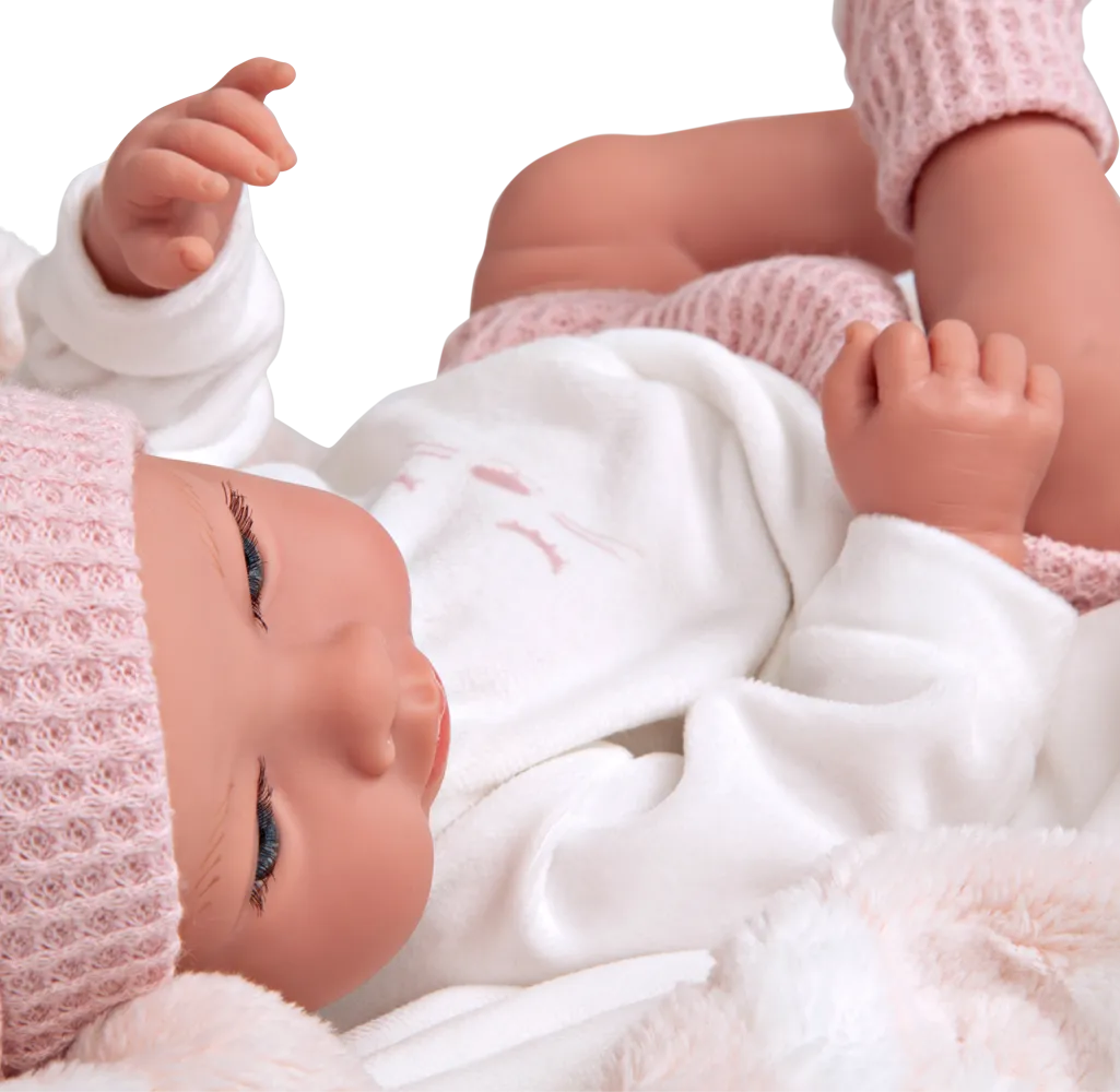 Aria Dolls Elegance Aria Pink Weighted Doll with Blanket