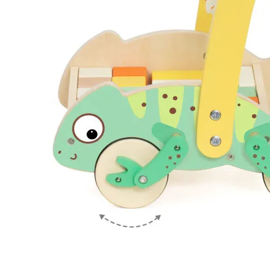 Classic World Toys Chameleon Baby Walker with Blocks
