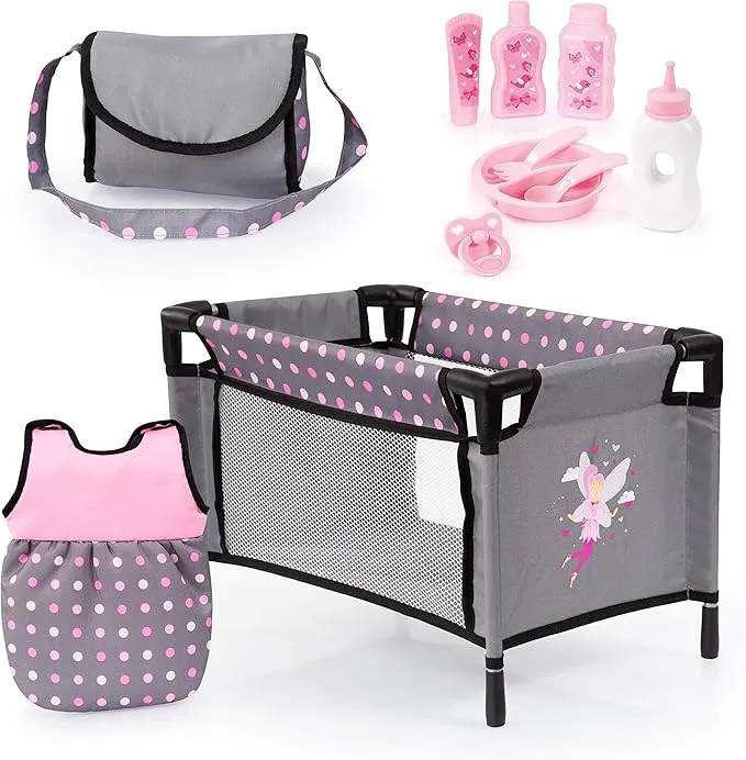Bayer Design Dolls Travel Bed and Accessories