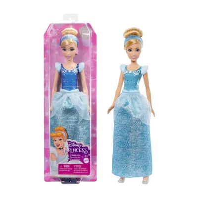 Mattel Disney Princess Cinderella Doll in Sparkling Fashion with Removable Skirt
