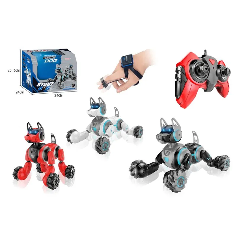 Infinity Toys R/C 2.4G Gestures stunt dog with light and sound