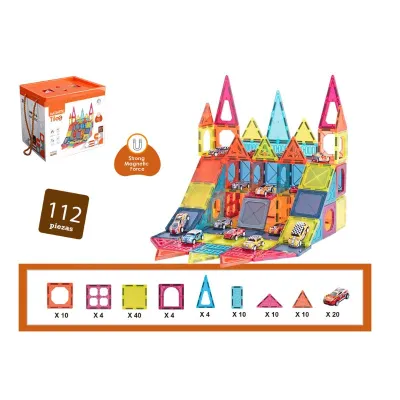 Infinity Toys 7.5CM Magnetic blocks (Parking garage) (112PCS)