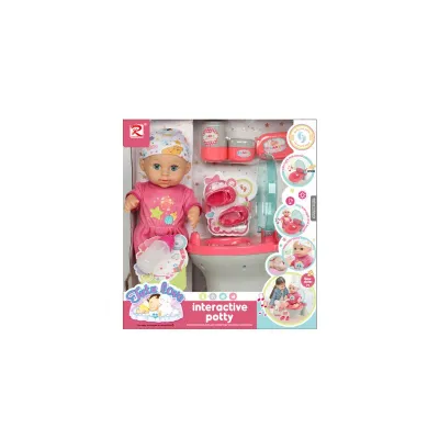 Infinity Toys 12“ Doll with IC + Toilet with light and music