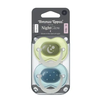 Tommee Tippee Night Time Soother 6-18 m 2pk