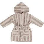 Bubaba by FreeON Bathrobe Beige Stripes