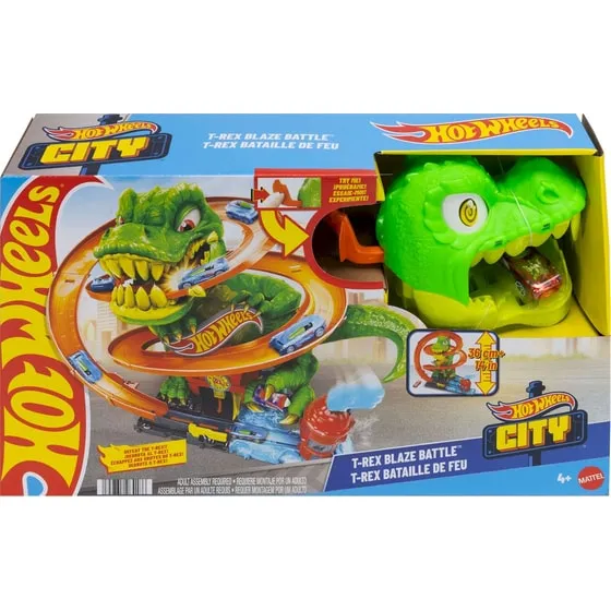 Hot Wheels City T-Rex Fire Station
