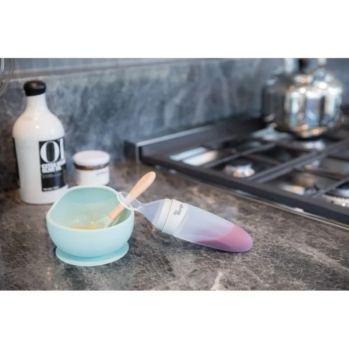 B-Food Dispenser Silicone Grey