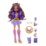 Monster High Clawdeen Wolf Fashion Doll in Furry Skirt With Pet Crescent And 7 Accessories
