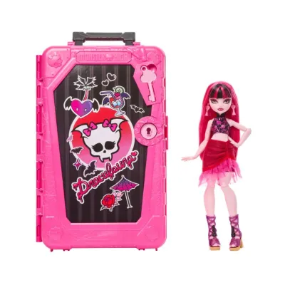 Monster High Skulltimate Secrets Gore-Geous Oasis Playset, Draculaura Doll And Accessories