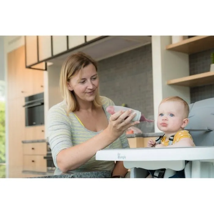 B-Food Dispenser Silicone Grey