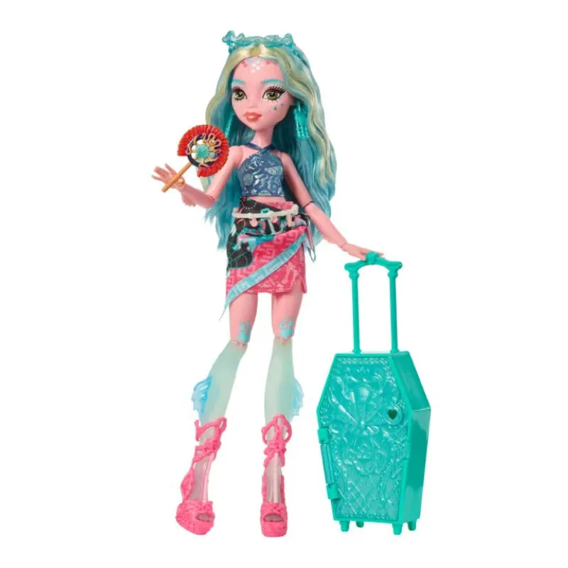 Monster High Skulltimate Secrets Gore-Geous Oasis Playset, Lagoona Blue Doll And Accessories