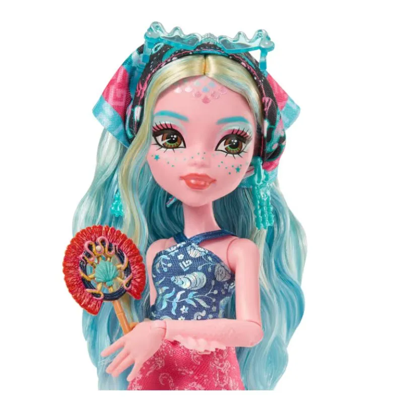 Monster High Skulltimate Secrets Gore-Geous Oasis Playset, Lagoona Blue Doll And Accessories