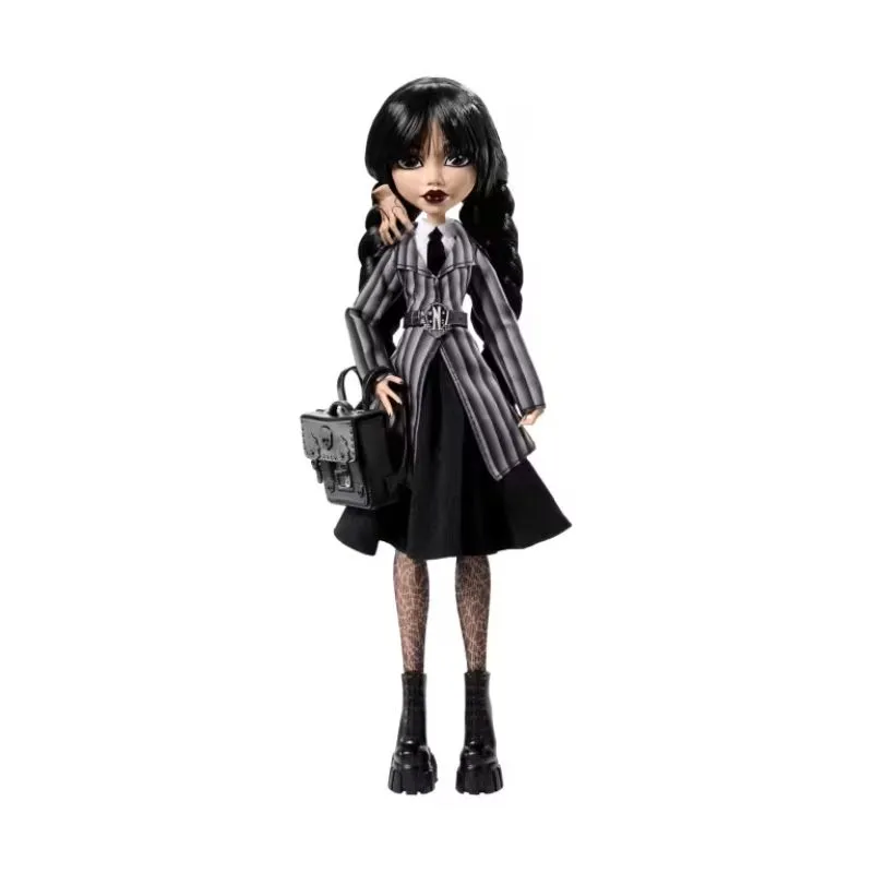 Monster High Wednesday Collectible Doll, Wednesday Addams in Nevermore Academy Uniform With Thing
