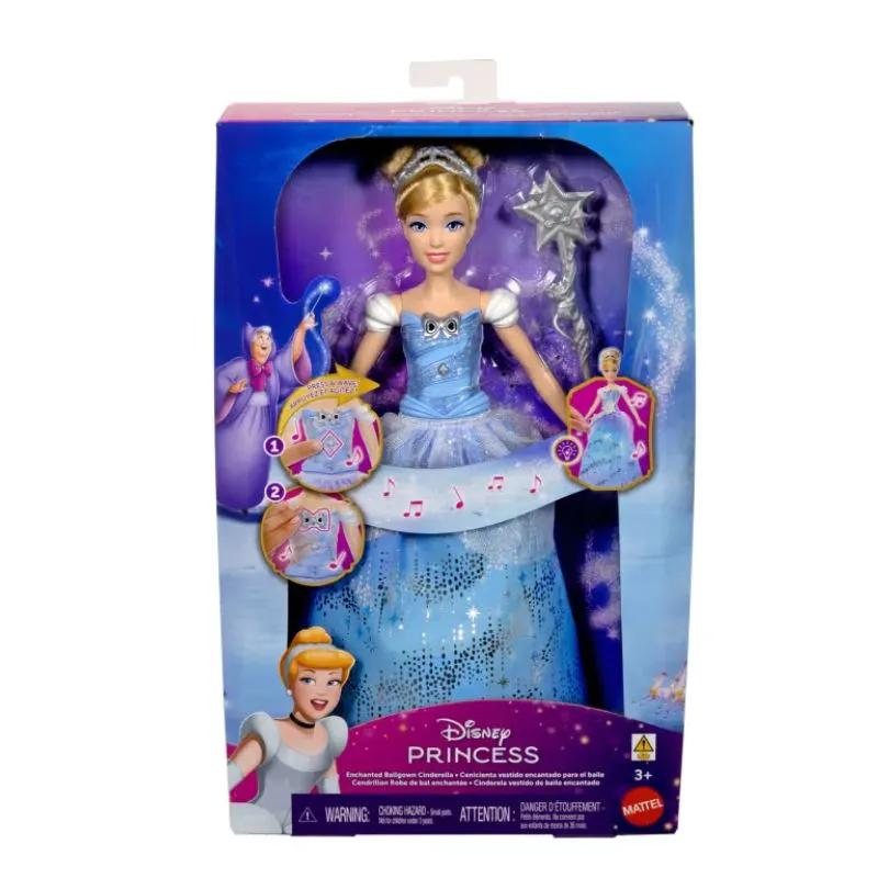 Disney Princess Enchanted Ballgown Cinderella Fashion Doll With Lights & Sounds, inspired By Movie
