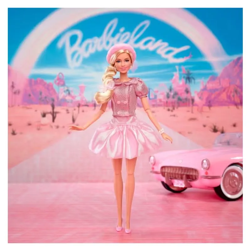 Barbie The Movie Doll, Margot Robbie As Barbie, Collectible Doll Wearing Pink Blouse & Skirt Set