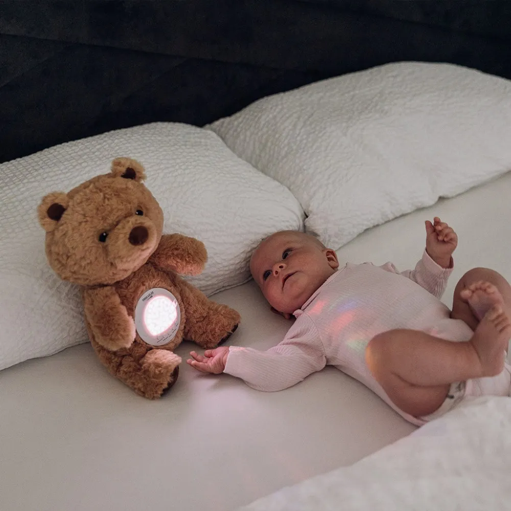 FreeOn Free2Play Soothing plush Teddy Bear with moving head, music and star projector