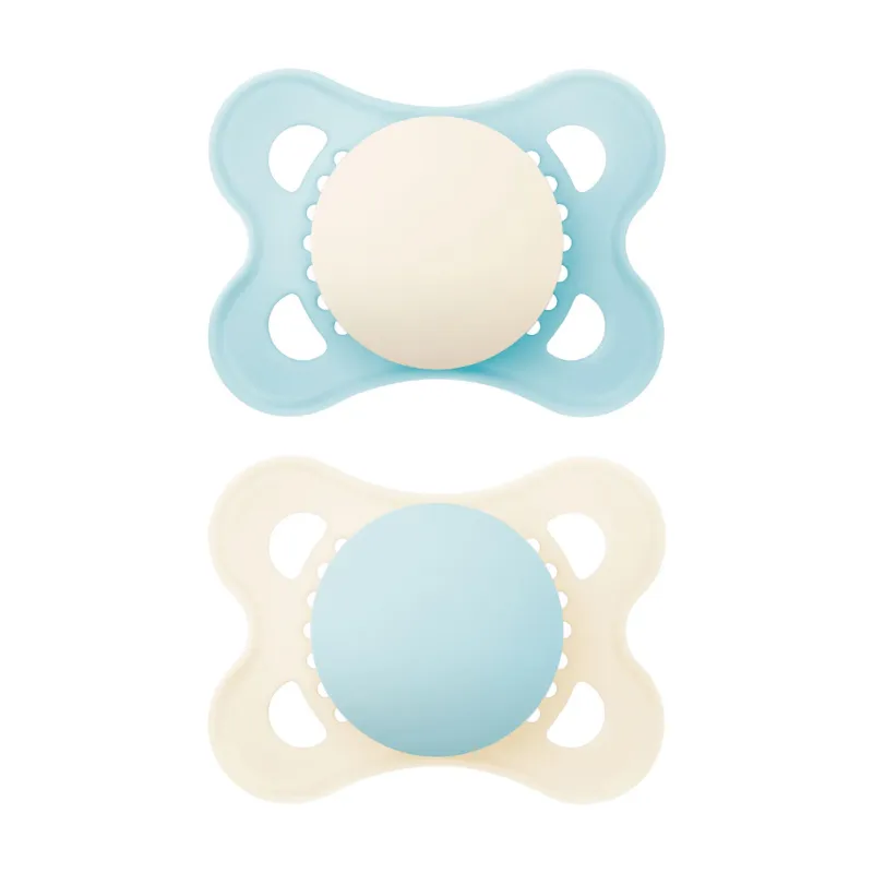 MAM Original Soothers 2-6 Months 2 Pack - Plain Blue