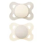 MAM Original Soothers 2-6 Months 2 Pack – Plain Cream