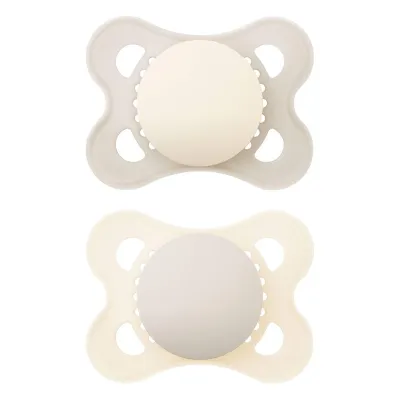 MAM Original Soothers 2-6 Months 2 Pack – Plain Cream