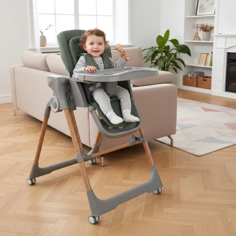 Bebe Stars High Chair Swing Serena Electric 2 in 1 Forest Green