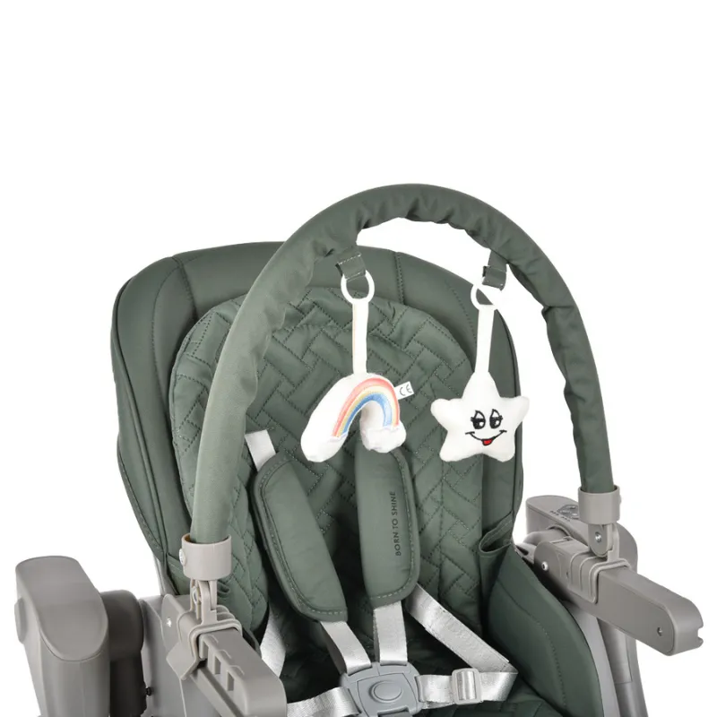Bebe Stars High Chair Swing Serena Electric 2 in 1 Forest Green