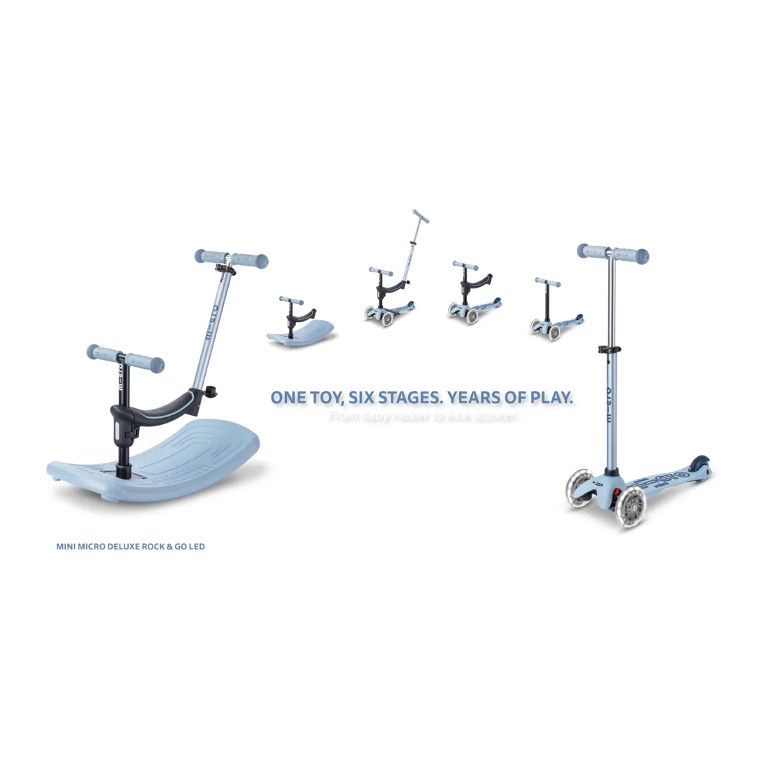 Micro Mini Deluxe Rock & Go LED blue