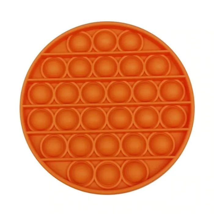 Silicone Pop Bubble Toys Orange