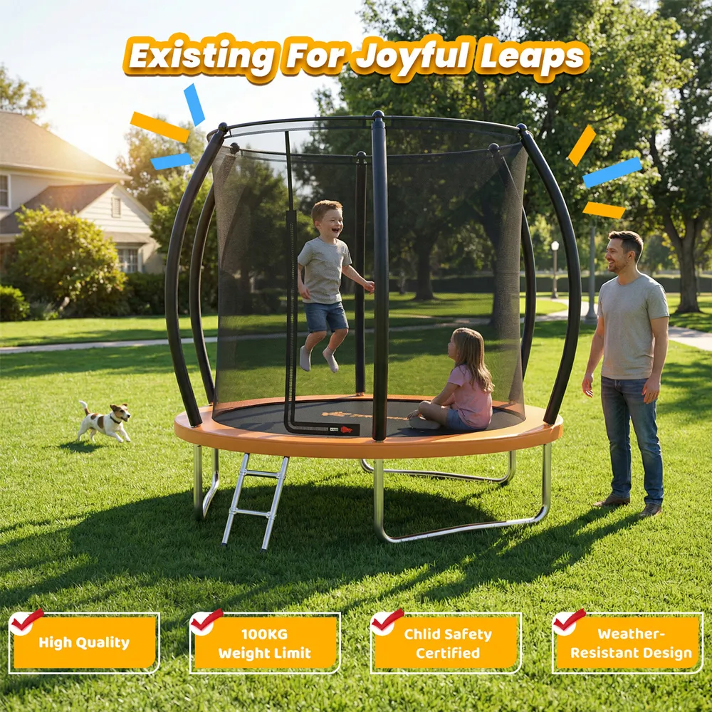 Bebe Stars Trampoline with Net 8FT (245cm)