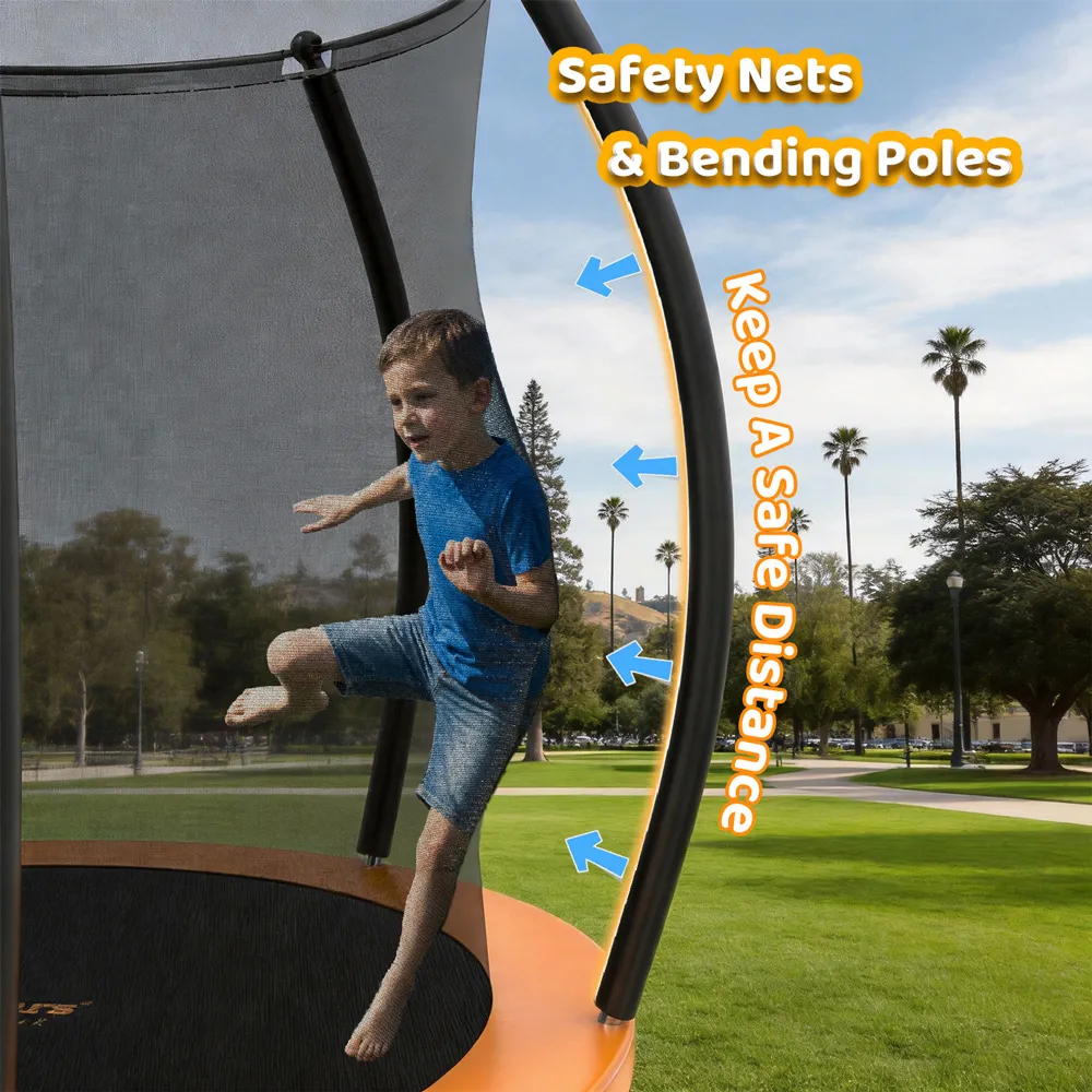Bebe Stars Trampoline with Net 8FT (245cm)