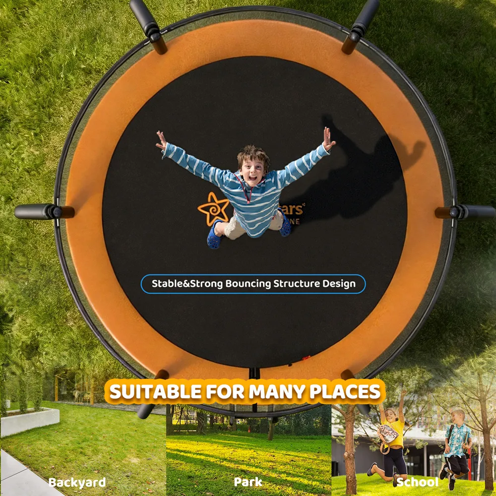 Bebe Stars Trampoline with Net 8FT (245cm)