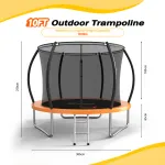 Bebe Stars Trampoline with Net 10FT (305cm)