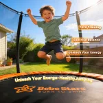 Bebe Stars Trampoline with Net 10FT (305cm)
