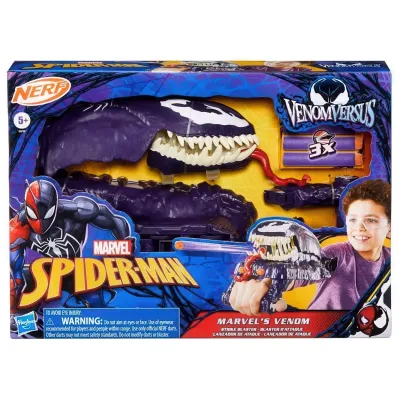 Nerf Gun Spider-Man Venom Versus Marvel's Venom Strike Blaster