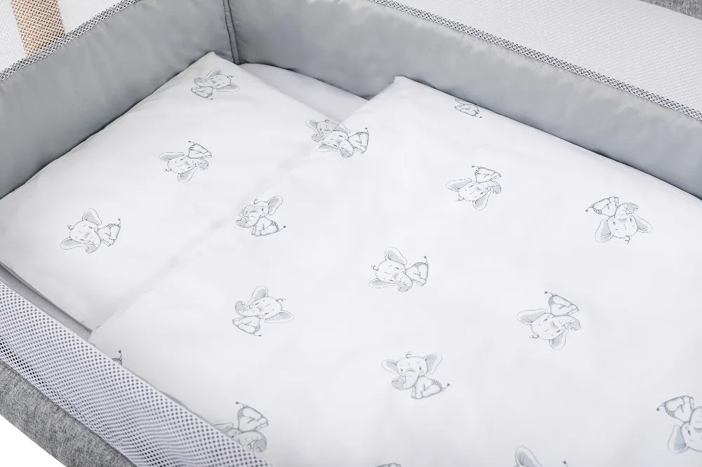 FreeOn Bubaba Bedding set for Cribs Elephant 5pcs