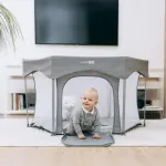 FreeOn Hexagon playpen, grey