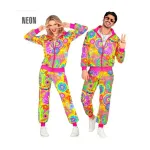 NEON GROOVY LOVE HIPPIE PARTY FASHION TRACKSUIT