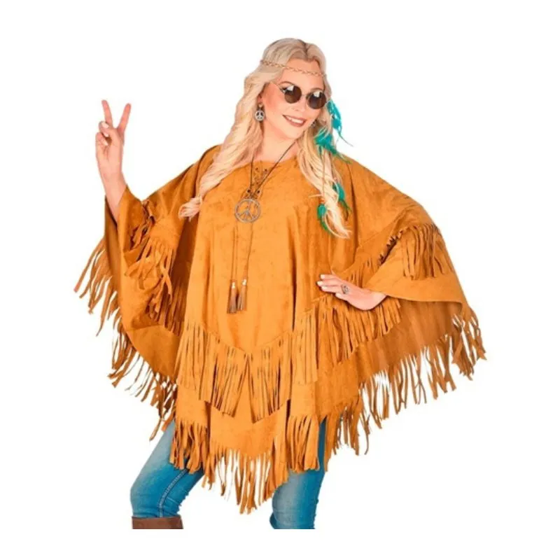 SUEDE PONCHO