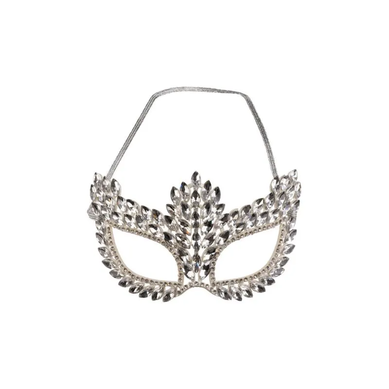 Precious mask with gems on card