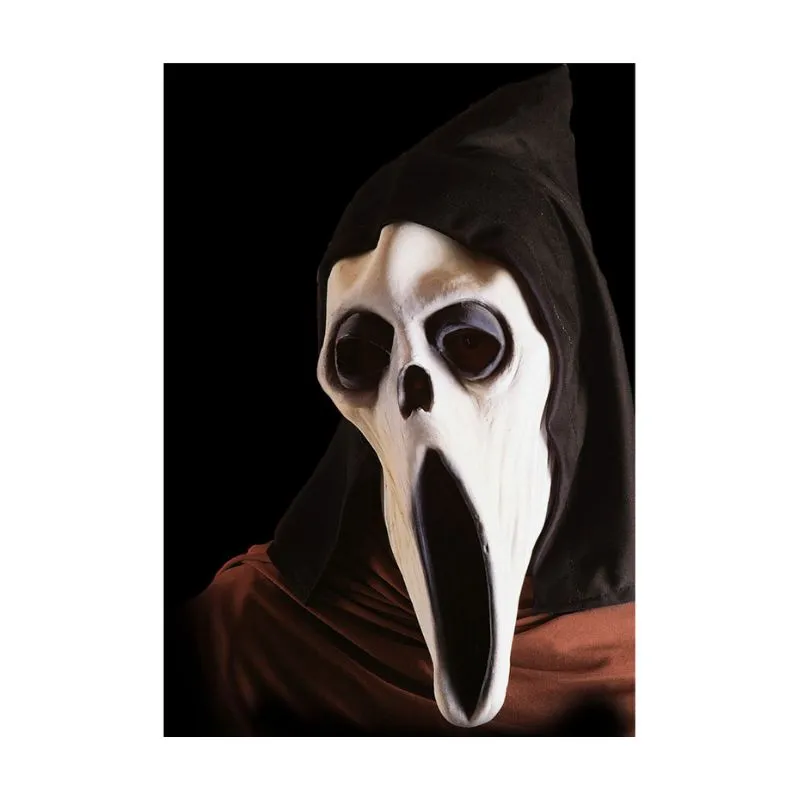 Soft Pvc Scream Mask W/Hood