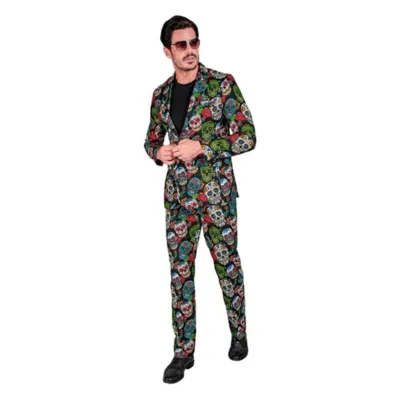 Dias De Los Muertos Party Fashion Suit
