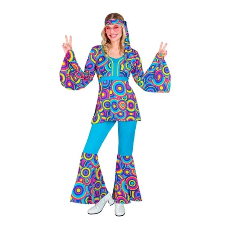 The 70s Groovy Style Blue Bubbles