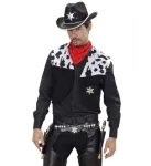 BLACK DELUXE COWBOY DOUBLE PISTOLHOLSTER