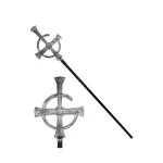 Collapsible Black Mass Staff 145cm