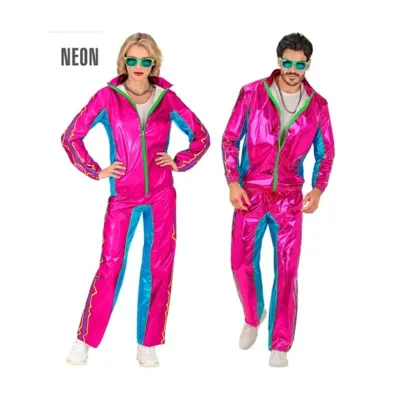 Party Fashion Pink Metallic Electronic Dance Music Tracksuit