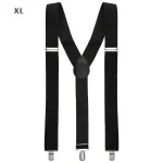 Black Braces - extra Long Up To 115-120 cm