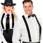 Black Braces - extra Long Up To 115-120 cm