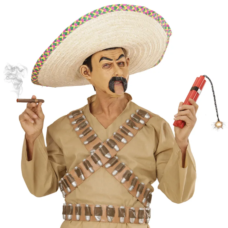 Mexican 3/4 Open Mouth Mask